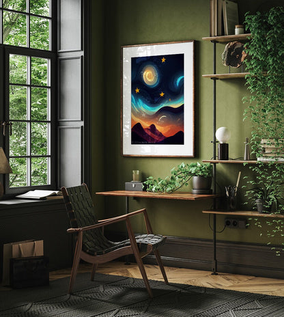 Desert Nights Dreamlike Printable Art - Instant Download