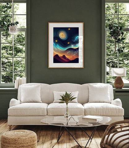 Desert Nights Dreamlike Printable Art - Instant Download