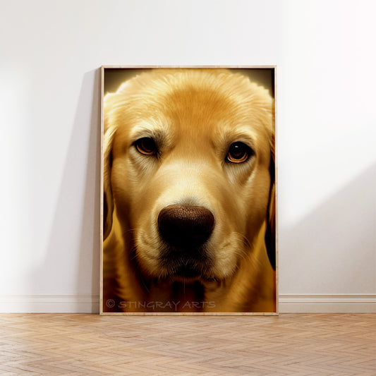 Golden Labrador Dog Prints