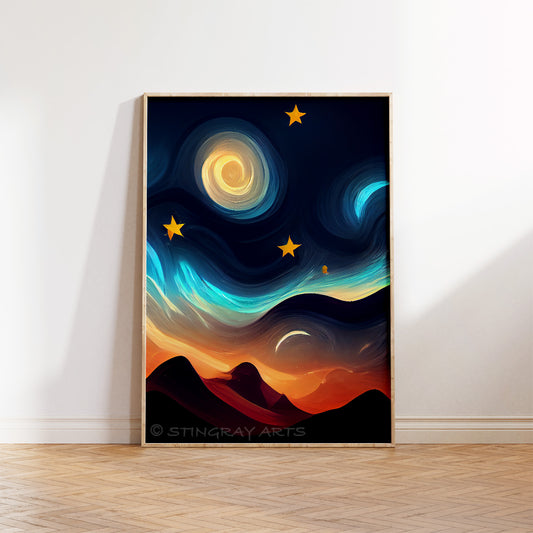 Desert Nights Dreamlike Prints