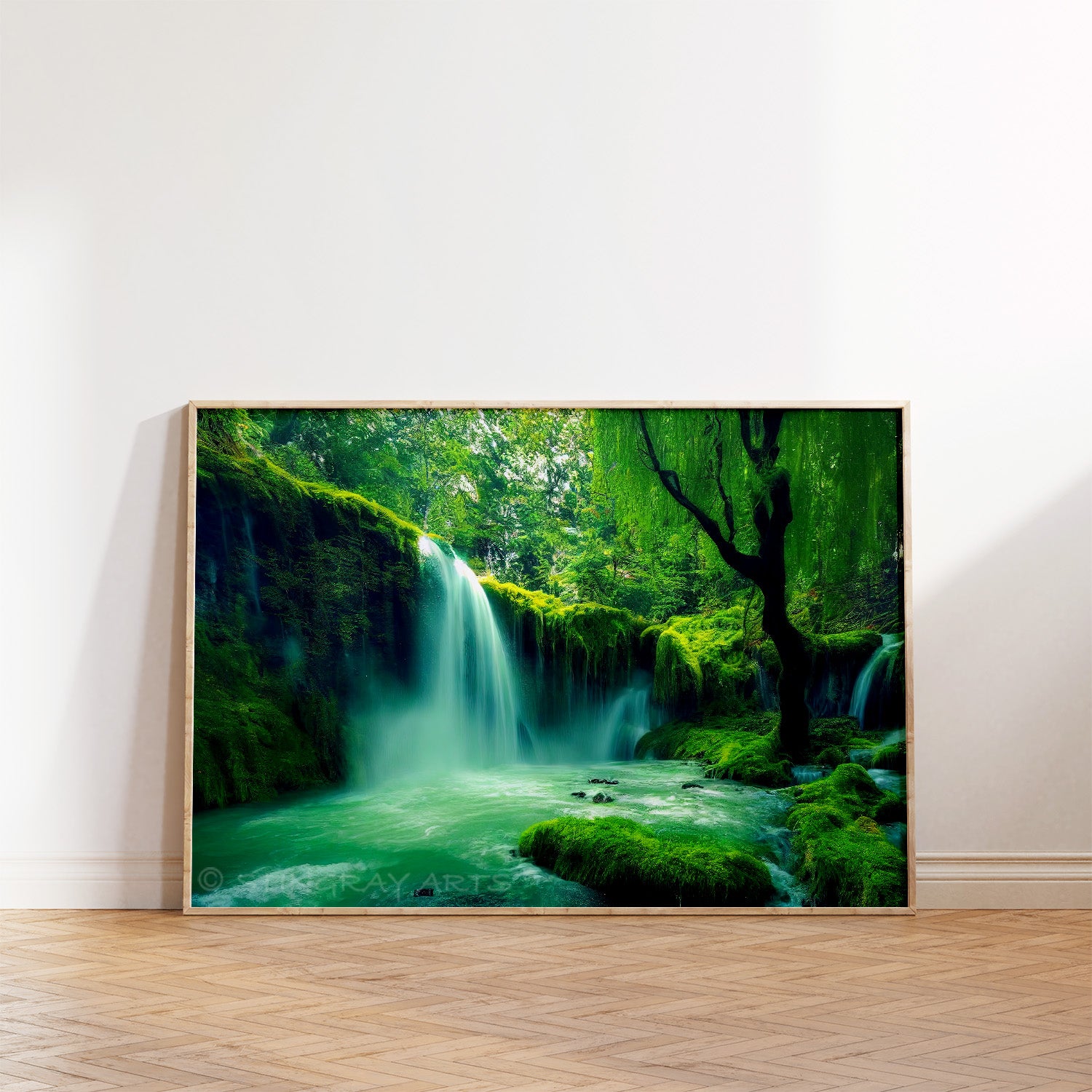 Rushing Waterfalls Pond Prints